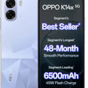 OPPO K14x 5G (Icy Blue, 64 GB) (4 GB RAM)